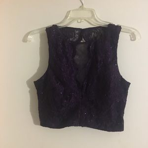 City Triangles Purple Formal 2pc Long Skirt/Top 7